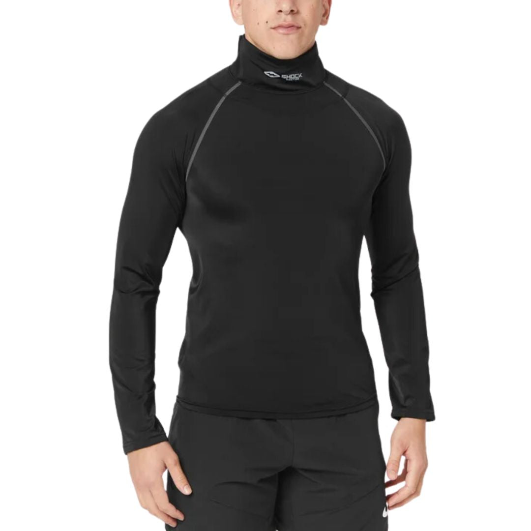 Shock Doctor Ultra Compression Junior Long Sleeve Shirt with Neck Guard