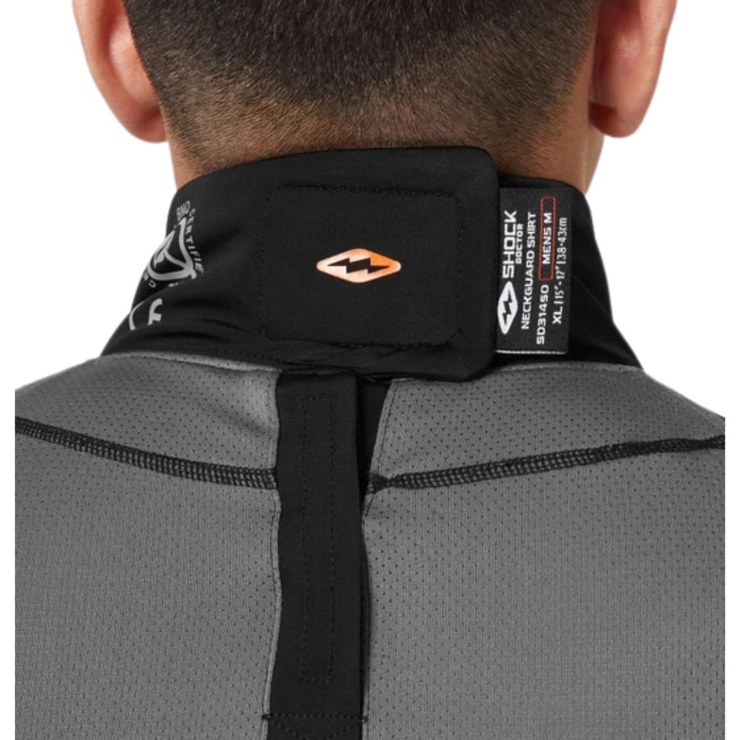 Shock Doctor Ultra Compression Junior Long Sleeve Shirt with Neck Guard