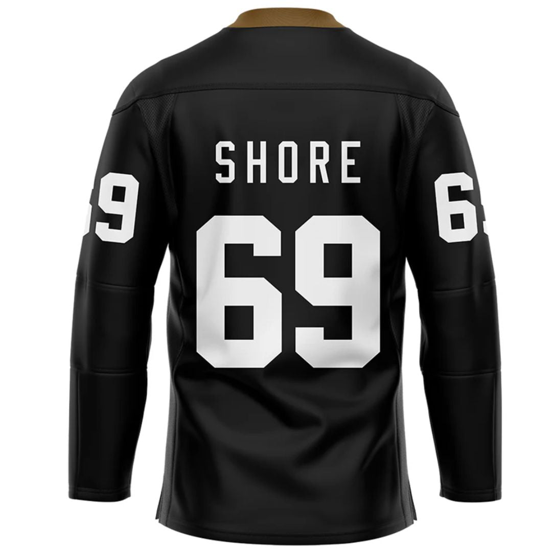 TronX Bulldogs Black Personalized Custom Hockey Jerseys