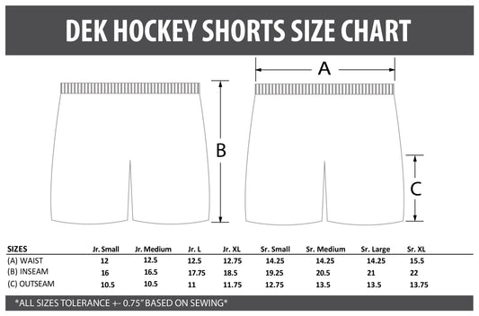 SUBLIMATED DEK HOCKEY SHORTS - YOUR DESIGN