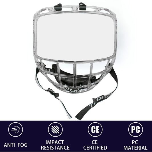 TronX S980 Clear Junior Hockey Full Face Shield Visor