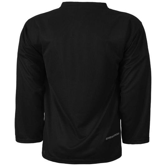 Sherwood SW100 Solid Color Practice Hockey Jerseys - Black