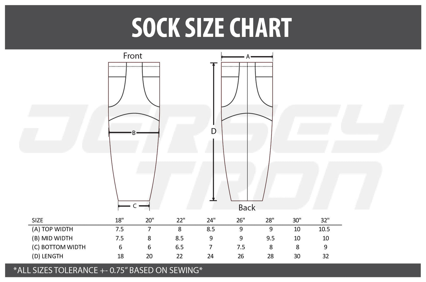 Custom Sublimated Reversible Hockey Socks - Your Design