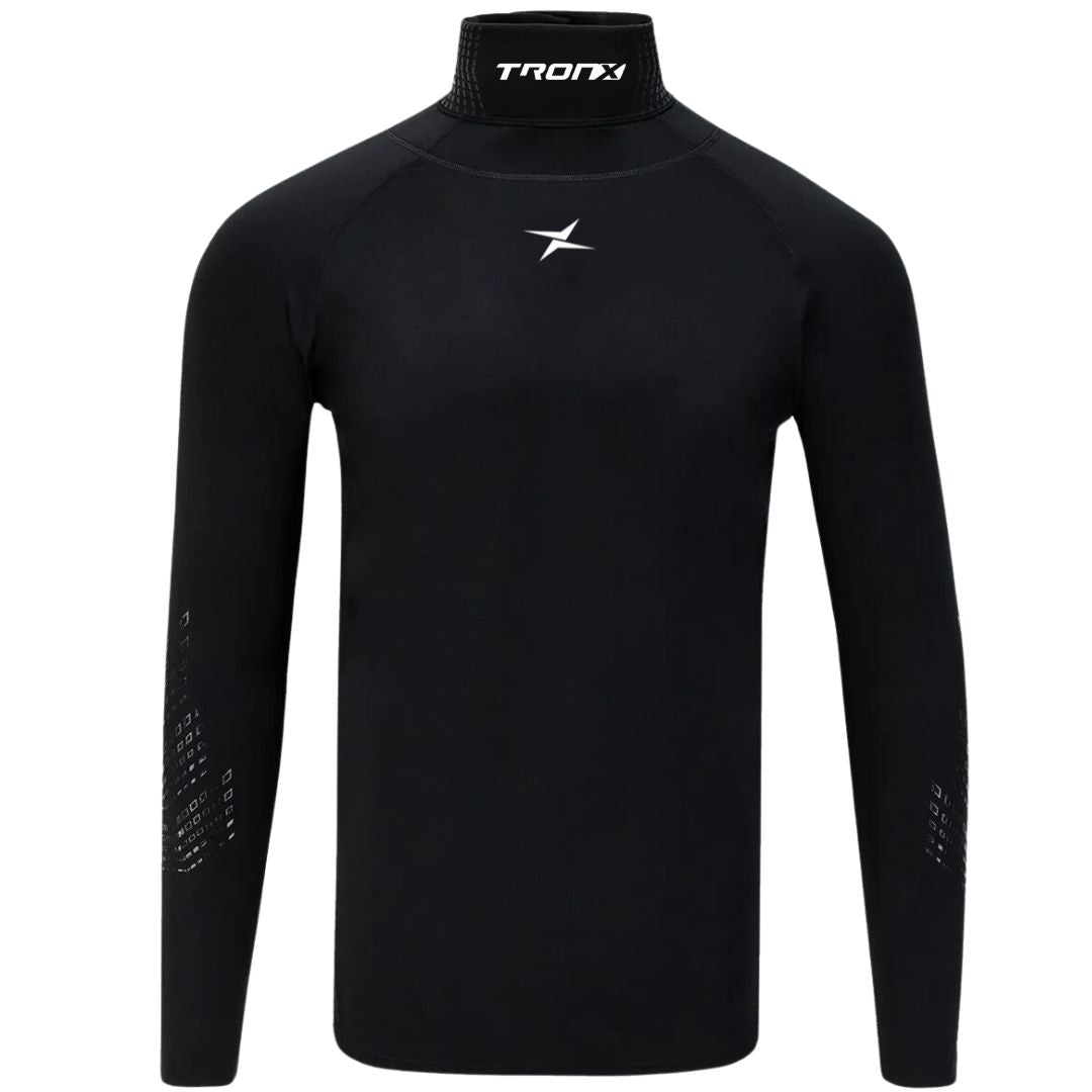 TronX Long Sleeve Senior Hockey Cut-Resistant Neck Guard Protect Base Layer Shirt