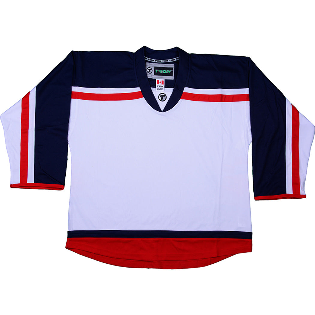 Columbus Blue Jackets Hockey Jersey - TronX DJ300 Replica Gamewear