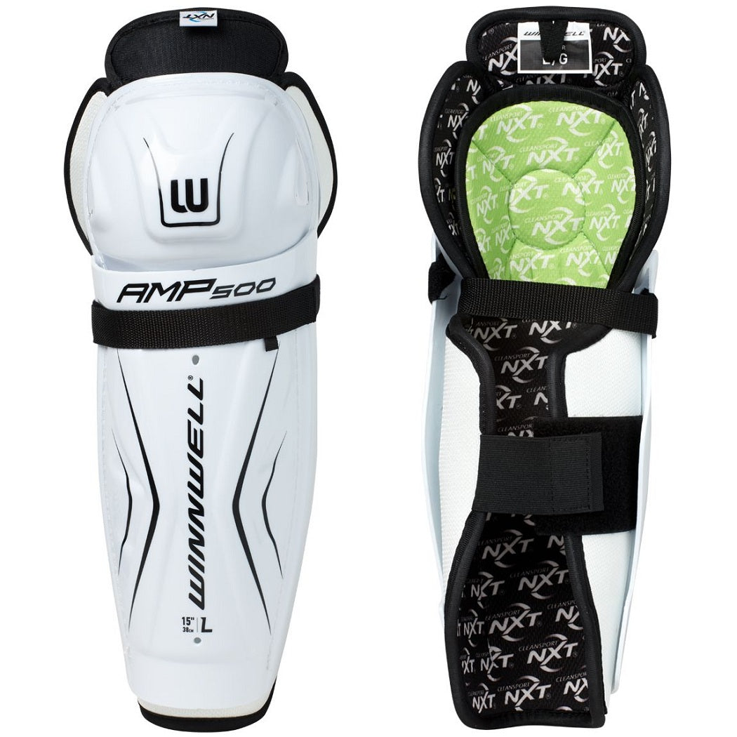 WinnWell AMP500 Youth Hockey Shin Guards