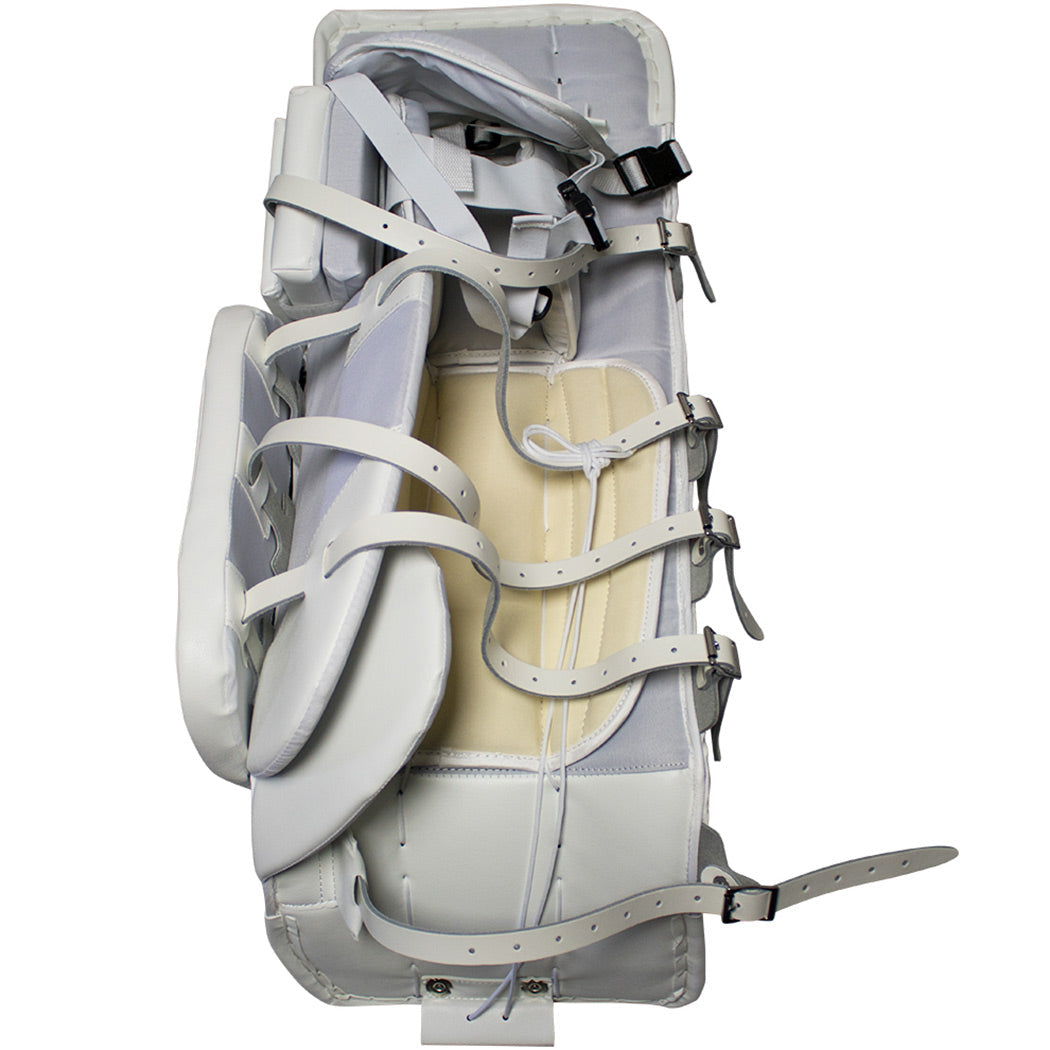 TronX MT2 Senior Hockey Goalie Leg Pads (White/Blue)
