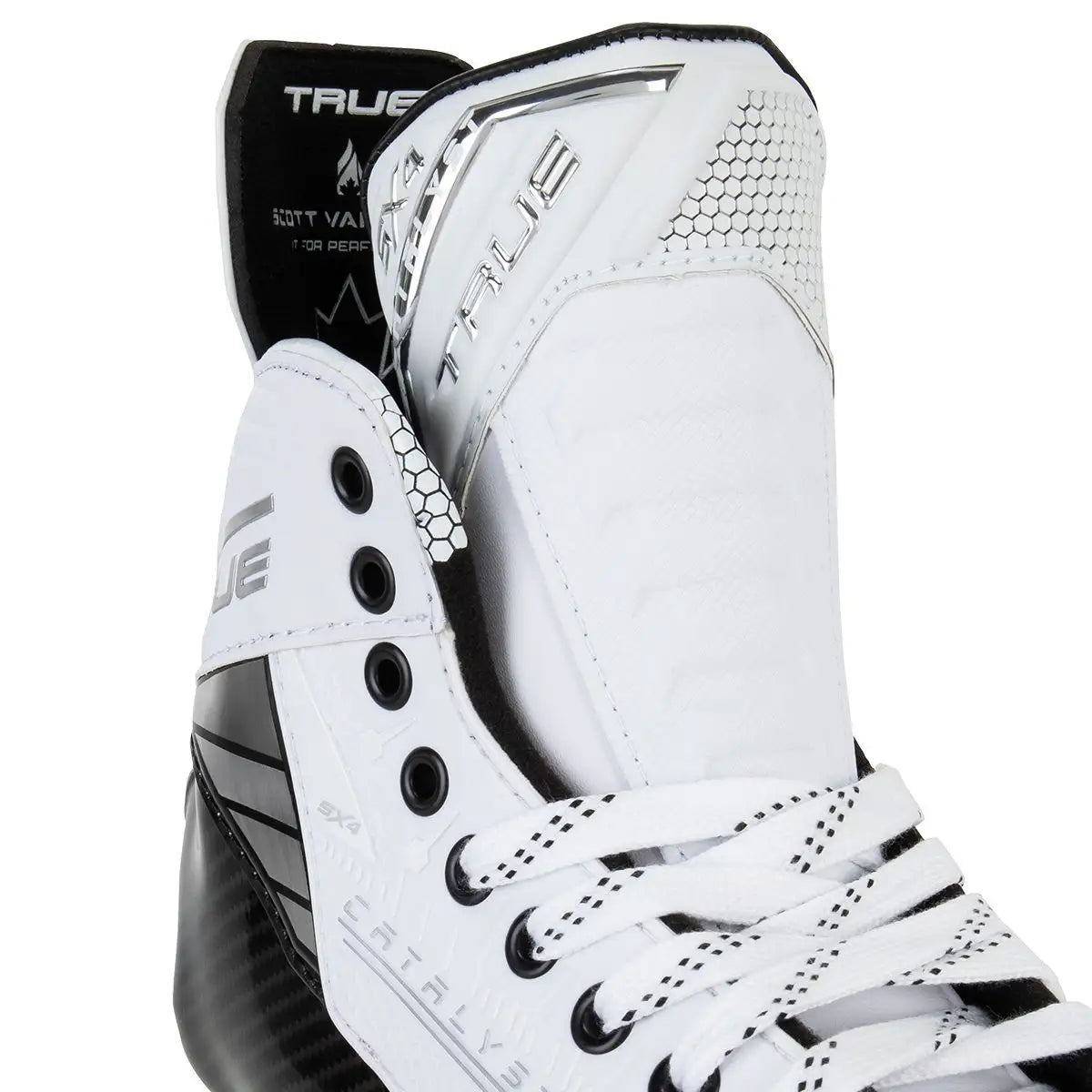 True Catalyst 5X4 Senior Ice Hockey Skates - White Out