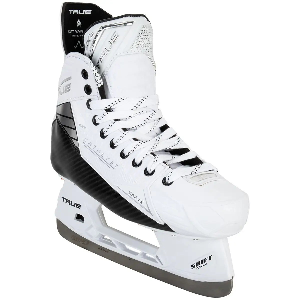 True Catalyst 5X4 Senior Ice Hockey Skates - White Out
