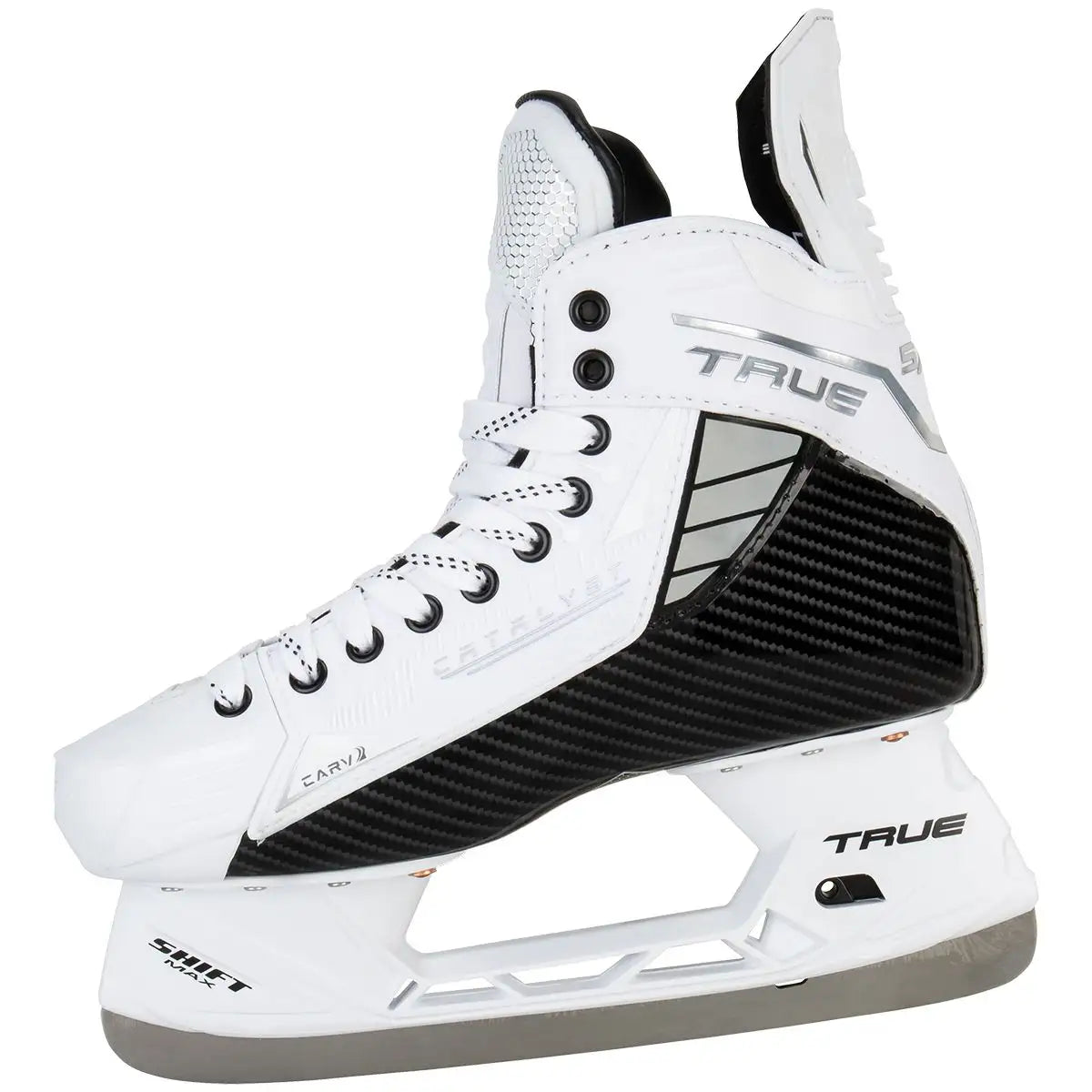 True Catalyst 5X4 Senior Ice Hockey Skates - White Out