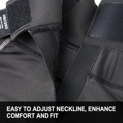 TronX Long Sleeve Youth Hockey Cut-Resistant Neck Guard Protect Base Layer Shirt