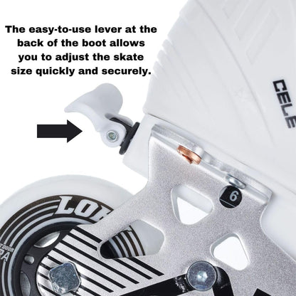 Alkali Cele Adjustable Youth Roller Hockey Skates