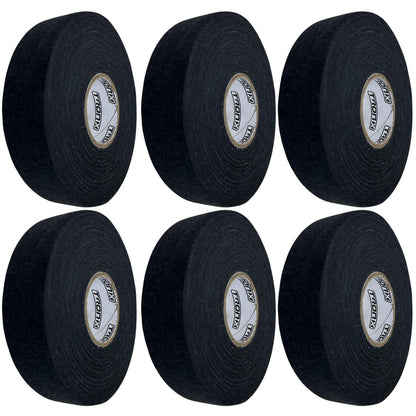 TronX Black Cloth Hockey Tape (6 Pack)