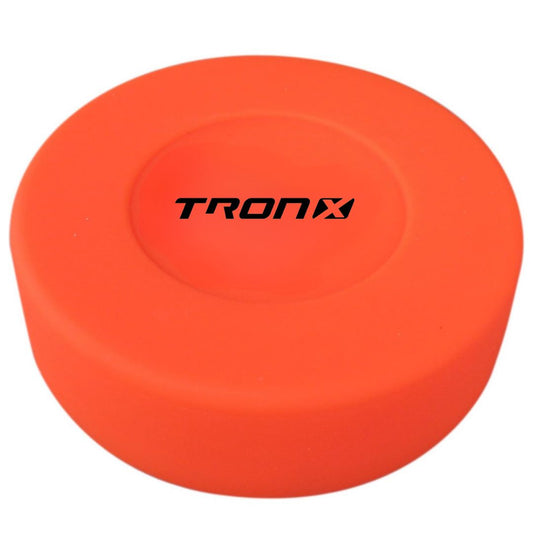 TronX Orange Floor Plastic Hockey Puck