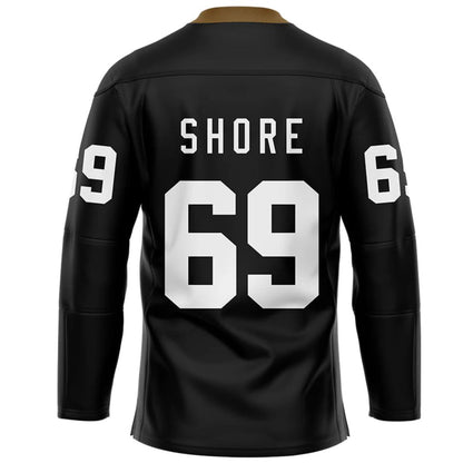TronX Bulldogs Black Personalized Custom Hockey Jerseys