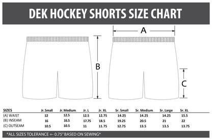 SUBLIMATED DEK HOCKEY SHORTS - YOUR DESIGN
