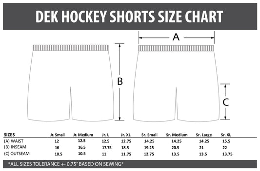 SUBLIMATED DEK HOCKEY SHORTS - YOUR DESIGN