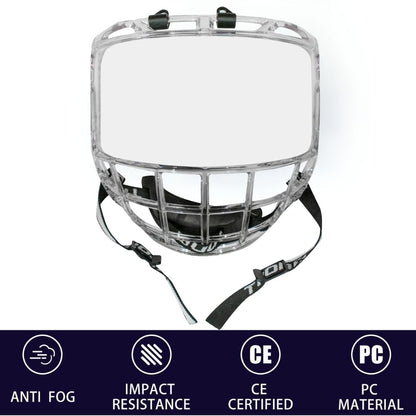 TronX S980 Clear Junior Hockey Full Face Shield Visor