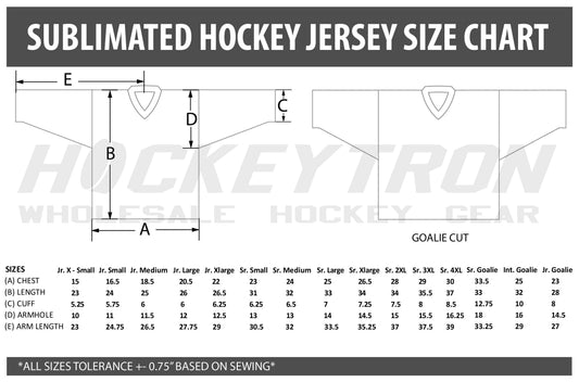 TronX Bulldogs White Personalized Custom Hockey Jerseys