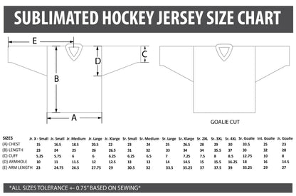 Custom Sublimated Hockey Jerseys - Reorder
