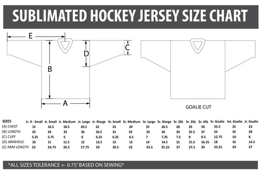 Custom Sublimated Hockey Jerseys - Reorder