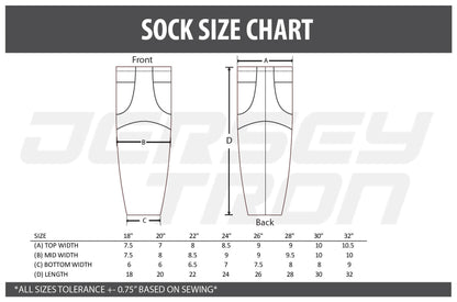 Custom Sublimated Reversible Hockey Socks - Your Design