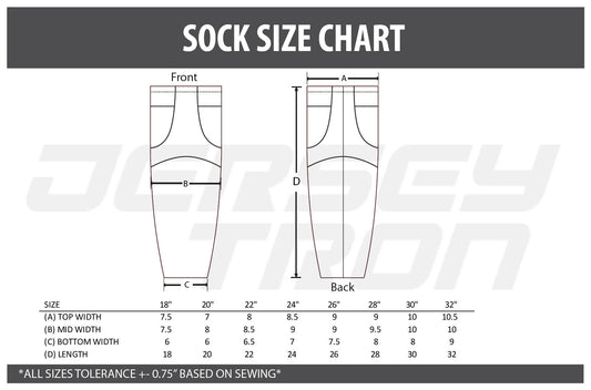 Custom Sublimated Hockey Socks - Reorder