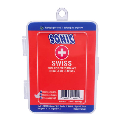 Sonic 16-Pack Roller Hockey Bearings (SWISS)