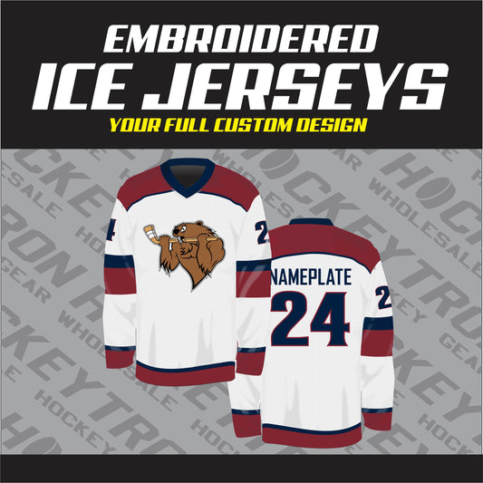 Embroidered Custom Hockey Jersey -  Your Design
