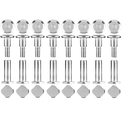 Universal Extender 6mm Square Roller Hockey Skate Axle Kit (8 Pack)