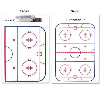 TronX Hockey Dry Erase Coaches Clipboard - 9" x 13"