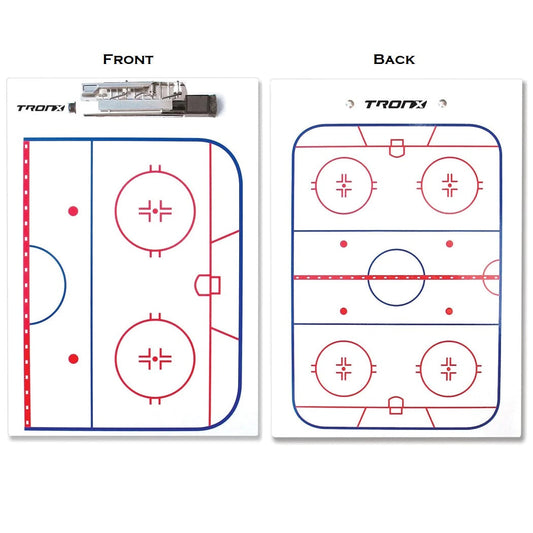 TronX Hockey Dry Erase Coaches Clipboard - 9" x 13"