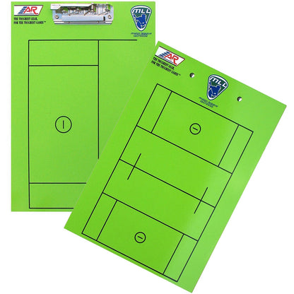 A&R Lacrosse Coaches Clip Board w Half Field Design 9inx13in