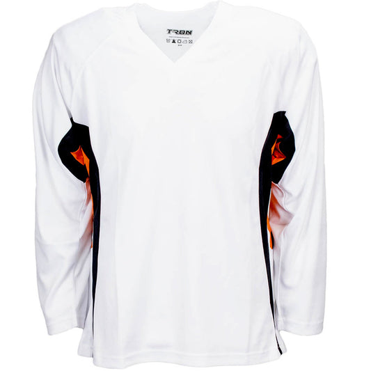 TronX DJ200 Team Hockey Jersey - White/Orange Closeout!