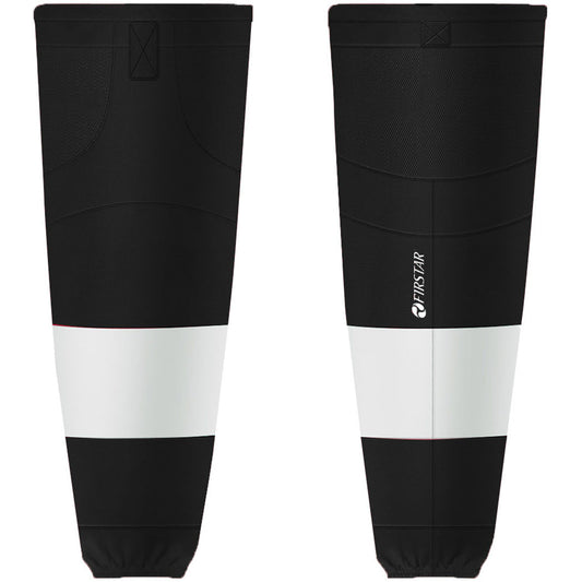 Firstar Stadium Pro Hockey Socks (Black/White)
