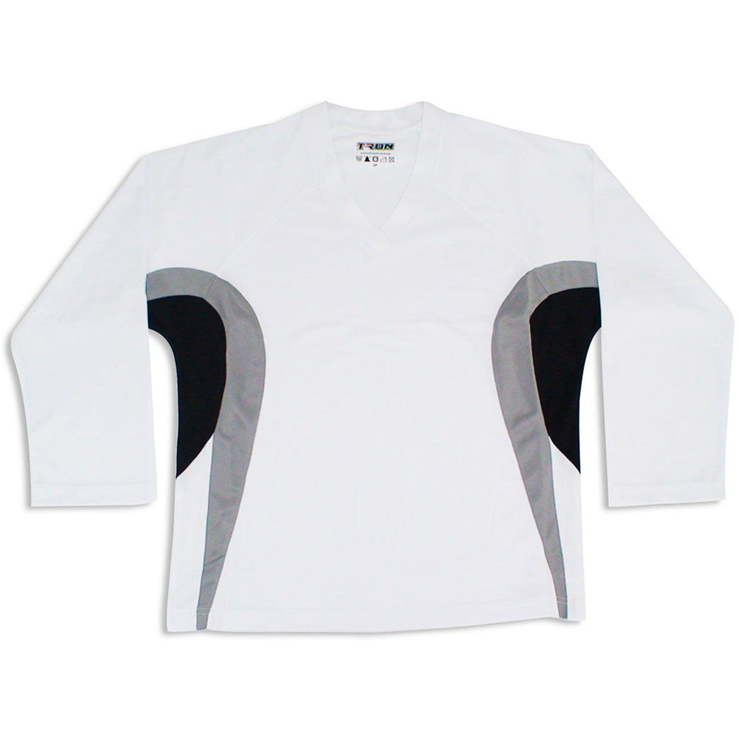 TronX DJ200 Team Hockey Jersey - White/Black Closeout!