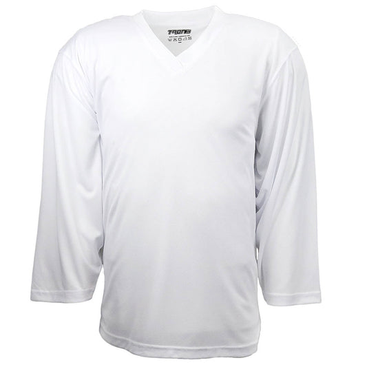TronX DJ80 Practice Hockey Jersey - White (LIMITED SIZES)
